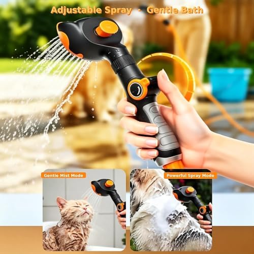 Dog Shower Attachment Deshedding Grooming Sink Faucet Sprayer 16.4ft - Image 2