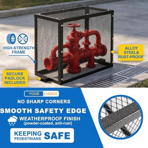 Heavy Duty Steel Backflow Preventer Security Cage for Irrigation Valves - Image 4