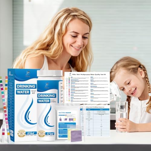 18 in 1 Drinking Water Testing Kit with Bacteria Test, 127 Strips Water Test Kit for Tap & Well Water, Tests Hardness, Chlorine, Copper, Iron, Lead, pH, Alkalinity and More - Image 6