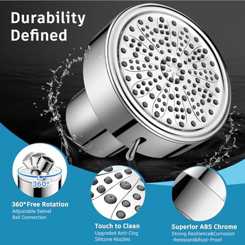FEELSO Filtered Shower Head, High Pressure Shower Head with Filters - Image 6