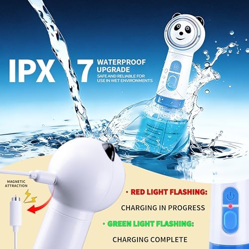 Electric Dog Shampoo Dispenser, Rich Foam, Panda Design (2 Charging Cables) - Image 6