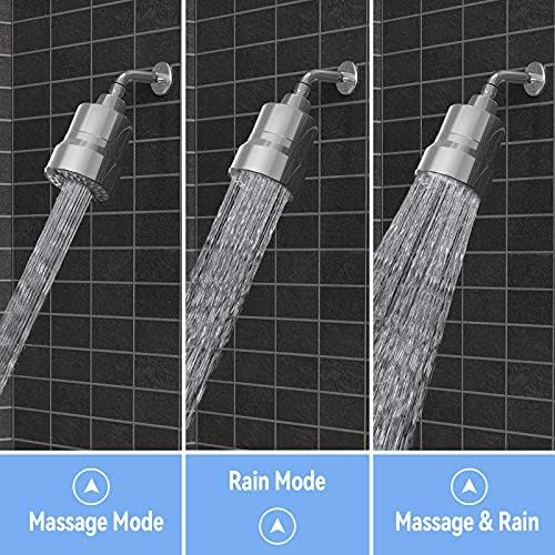 Filtered Shower Head, 3 Modes High Pressure Shower Head with 15 Stage Hard Water Filter Cartridge for Remove Chlorine and Harmful Substances - Image 5