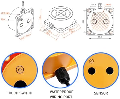 Moray Smart WiFi Water Level Sensor, Ultrasonic Tank Level Monitor, 0.1-4m Tank Gauge Monitor, IP66 Waterproof, Compatible with Tuya Smart Life APP for Cistern Water Level Monitor (ME201W) - Image 6