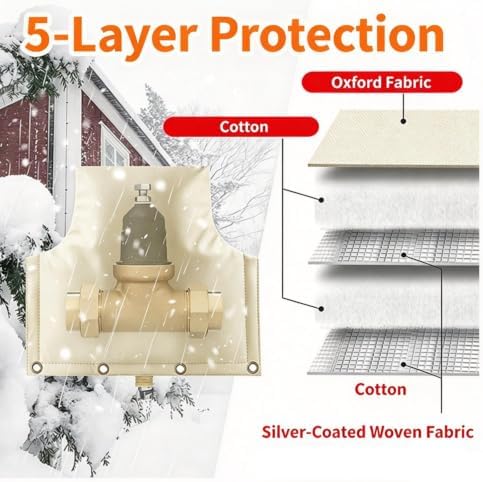 Heavy‑Duty Weatherproof Outdoor Valve Insulation Cover, 14×13 Inch - Image 5