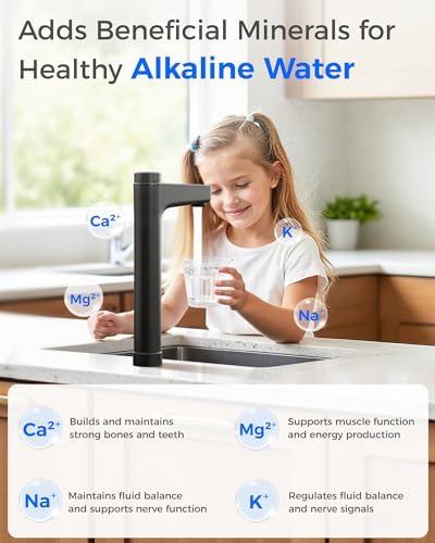 Waterdrop X12Alkaline Mineral Reverse Osmosis System 1200 GPD, Black Faucet - Image 5