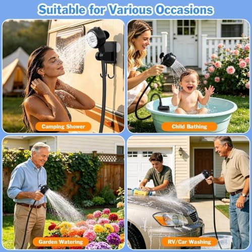 Rechargeable Portable Pet Shower Head Dog Bath Supplies for Indoor Outdoor - Image 5