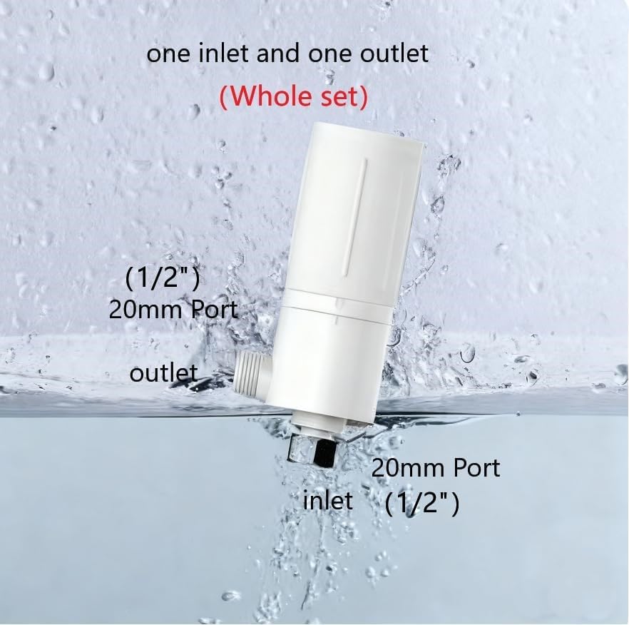 Smart toilet seat filter element water purifier (scale - inhibiting type: one inlet and one outlet/one inlet and two outlets)，20mm Por (one inlet and one outlet（Whole set）) - Image 5