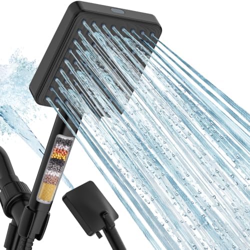 MakeFit Filtered Handheld Shower Head for Hard Water, High Pressure 7 Modes by MakeFit