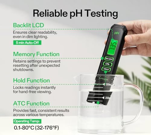 VIVOSUN Digital pH Meter, 3-in-1 TDS/EC/Temperature Meter, 3-in-1 Soil Moisture/pH/Light Tester Combo for Home, Garden and Hydroponics - Image 2