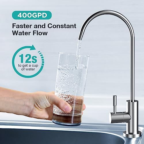 SimPure T1-400 Tankless UV Reverse Osmosis Water Filter System 400 GPD - Image 6
