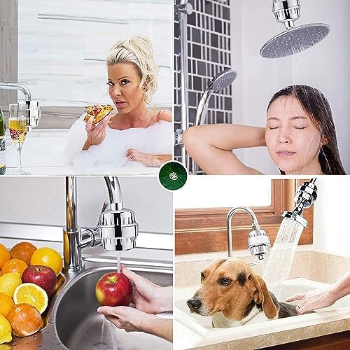 ACA 2 Pcs 15 Stage Shower Filter Replacement Removes Chlorine Sediments - Image 6