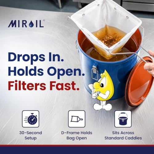 MirOil CONE2B Fryer Filter Bag & Frame Combo Set - Image 3