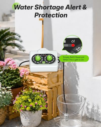 RAINPOINT Automatic Plant Waterer Indoor, Smart APP Control Drip Irrigation System for Houseplants, Anti-Siphon Vacation Watering Device with 2400mAh Rechargeable Battery (Up to 15 Pots) - Image 7