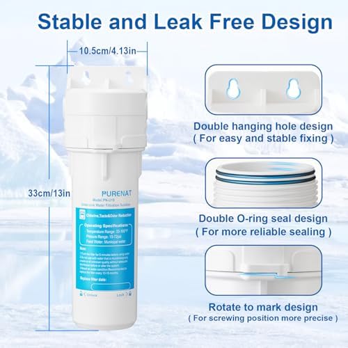 Under Sink Water Filter System - with 10" Universal Filter for Sink Faucet - Image 5