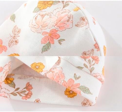 MAMIMAKA Newborn Baby Boy Girl Caps Mittens Socks Set Cotton Baby Essentials Accessories (Hats+Gloves+Socks) - Image 4