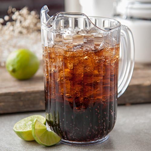Carlisle FoodService Products 553807 Plastic Pitcher, 48 Ounces, Clear, (Pack of 6) - Image 5