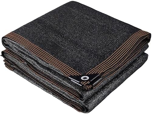 winemana Black Shade Cloth 6 x 12 FT Durable Garden Mesh Tarp with Grommets by winemana