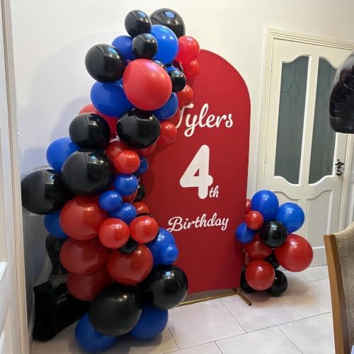 Red Blue Black Balloon Arch Kit for Spider Cool Man Birthday Decorations - Image 6