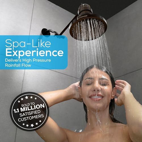 SparkPod Rain Shower Head, 8 Inch Round, Vintage Oil-Rubbed Bronze Finish - Image 4