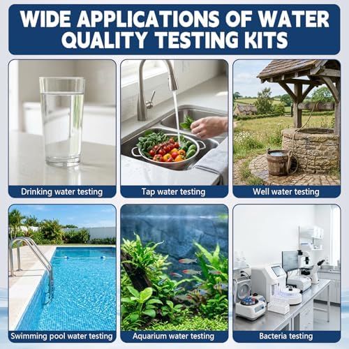 All-New 23 in 1 Drinking Water Testing Kit 158 Strips,Well Water Testing Kit & Water Test Strip for House Water for Hardness，Chlorine,Copper,Iron,Lead,pH and More - Image 5
