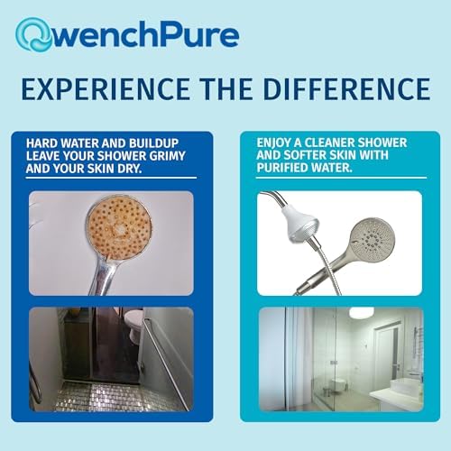 QwenchPure Shower Filter 100% KDF-55 Chlorine Removal Softens Hard Water - Image 3