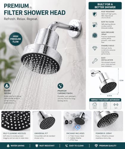 Filtered Shower Head, For Healthy Hair & Skin - Image 5
