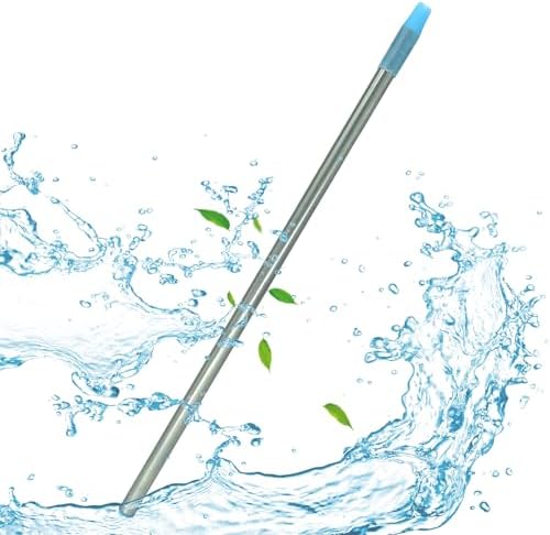 Personal Water Filter Straw, Reusable Stainless Steel Water Filter Drinking Straw Portable Outdoor Emergency Survival Gear for Hiking, Camping, Travel, Hunting & Fishing (Small) by GLEFLE