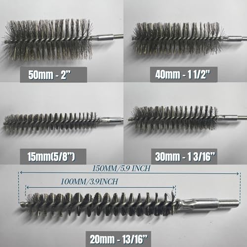 50 in Pipe Cleaning Wire Brush Clean for Rust Polish,Tubes,Auto Parts - Image 6