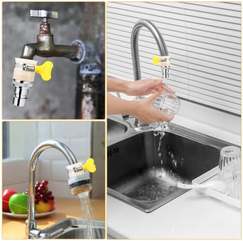 2Pcs Adjustable Faucet Adapter Universal Fits 15-21mm Outer Diameter - Image 5