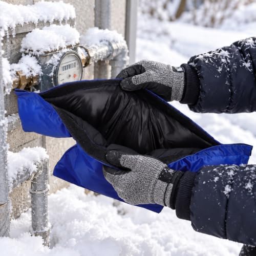 Blue Backflow Preventer Insulation Cover, Thick Water Meter Protection - Image 7