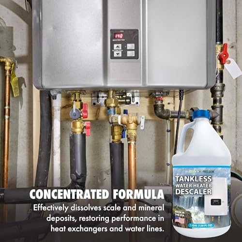 Nature's Freedom Tankless Water Heater Flush Descaler, Gallon (128 oz) – Professional Non-Toxic Descaling Solution, Biodegradable, Made in the USA - Image 3