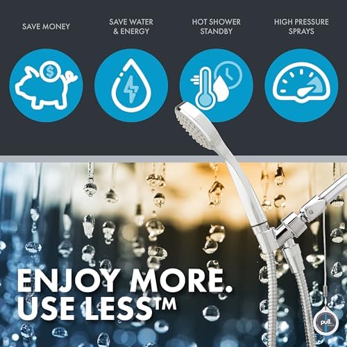 Evolve ShowerStart Express Hot Water Standby Tub Spout and Handheld Shower System with 3-Spray Patterns and 1.5 GPM in Chrome with Thermostatic Valve - Image 3