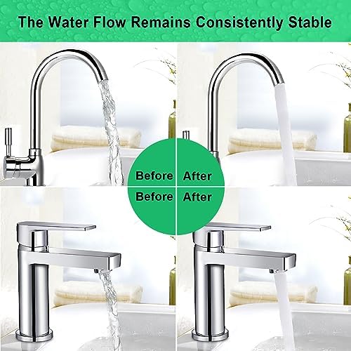 SHAP+ Faucet Aerator, Flow Restrictor Insert, Sink Aerator Replacement Parts for Bathroom or Kitchen Sink Faucet Filter, Fit for Internal and External Thread Faucet Aerators, with Washer (12pcs) - Image 5