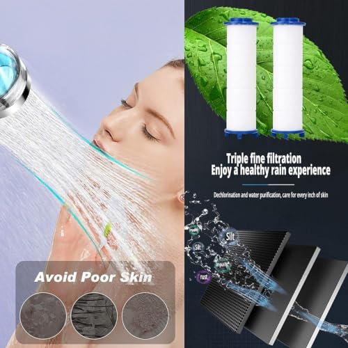 PP Cotton Shower Head Filter Cartridges, High Pressure Hydro Jet Turbo Shower Filter Replacement Core,2.75 Inch,24 Pack - Image 7
