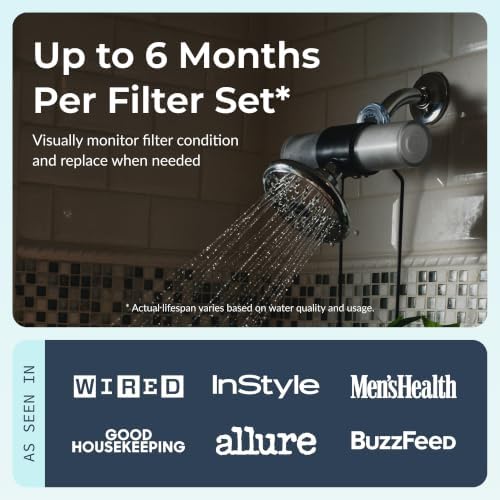 Weddell Duo Shower Head Filter, NSF Certified Chlorine Reduction, Lead-Free - Image 6