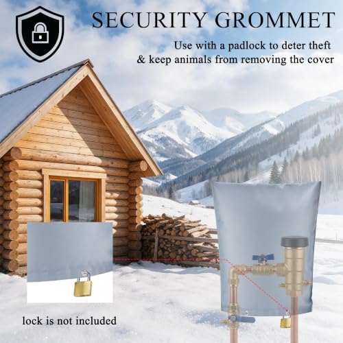 16"Wx20"H Backflow Preventer Insulation Cover, Sprinkler Covers for Outside - Image 5