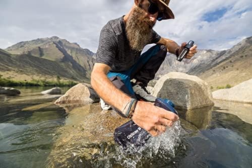 LifeStraw Peak Squeeze Filter Bottle, 650 ml, Dark Mountain Gray - Image 5