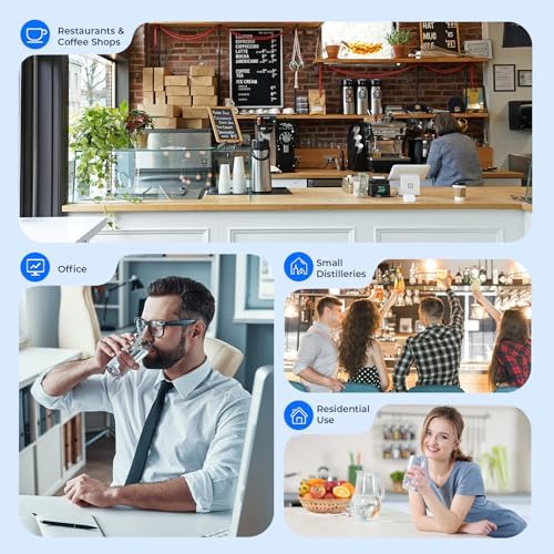 iSpring RCS10T Reverse Osmosis Water Filter, 5 Stage Tankless RO Water Filtration System for Commercial & Residential, High-Flow 1000 GPD, 2.5:1 Pure to Drain Ratio - Image 7
