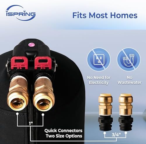 iSpring Whole House Water Filter System, Reduces Chlorine, Chloramine, Lead, Water Filter Lasts up to 5 Years, Model: WF1054 - Image 3