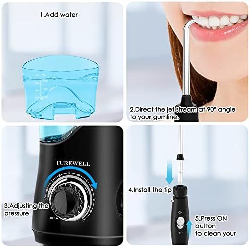 TUREWELL FC162 Water Dental Flosser for Teeth/Braces - Image 4