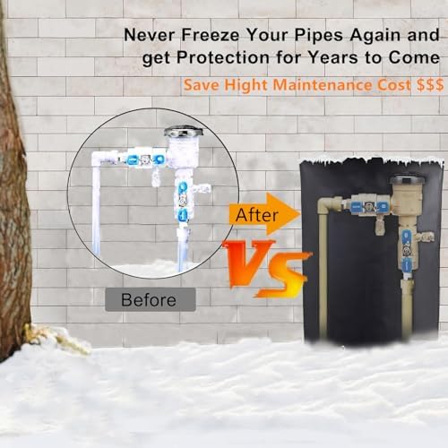 Outdoor Pipe Insulation Covers Winter Freeze Protection (-5°F) - Image 5