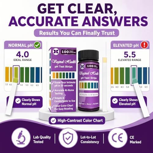 Just Fitter Vaginal pH Balance Test Strips. Personal Wellness Kit for Women. Supports Feminine Hygiene, Body Balance Awareness, and Everyday Confidence – 80 + 20 Strips - Image 3