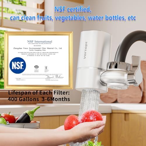 Vortopt Faucet Water Filter for Sink, T1 Rapid Flow, NSF Certified. - Image 5