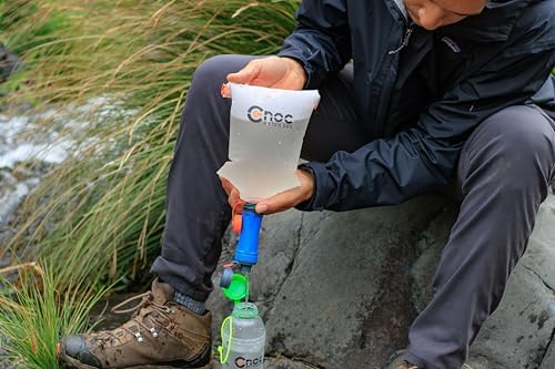 Vecto Water Collection and Filtration Bag (2L, 3L) - 28mm Neck Compatible with Popular Filters - Wide Opening for Easy Water Collection - Lightweight, Compact, Durable Tethered Cap and Slider - Image 5