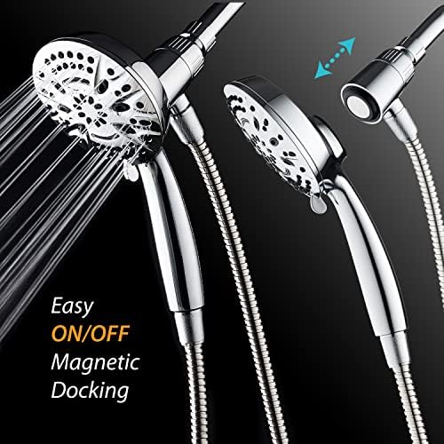 AquaDance New Magnetic Docking 8-setting High Pressure Handheld Shower Head - Image 3