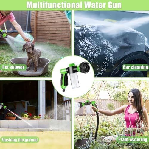 RUIFANDA Dog Wash Sprayer Outdoor with 8 Spray Modes, Soap & Shampoo Dispenser Dog Sprayer Hose Attachment, Pet Wash and Garden Hose Nozzle for Watering Plants, Car Wash, Showering Pet - Image 6