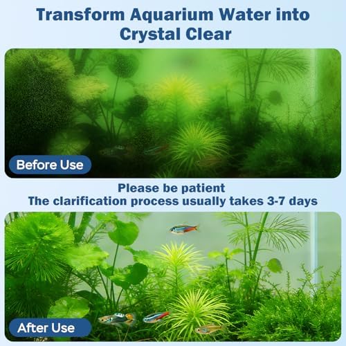 Aquarium U-V Filter for Green Water, Fish Tank Filter with U-V Light & Timer, Turtle Tank Filter with Dual Outlet & Aeration, for 20-70 Gallon Freshwater & Saltwater - Image 3