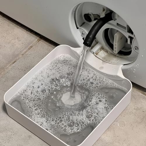 Washing Machine Drain Water Collection Tray, No Overflow, Lint Filter and Foreign Object Collection Drip Pan, Clean Laundry Room Water Collection Box, Washer Water Catch Tray: 3Pcs by Unknown