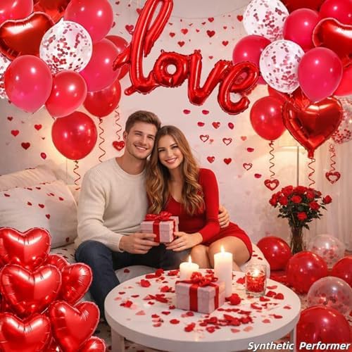 Red Heart Balloon Decoration Kit - Image 5