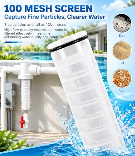 1-1/2 Inch Spin Down Sand Separator, 50 GPM 100 Mesh Sediment Water Filter - Image 4